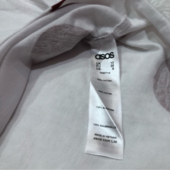 ASOS CURVE Polka Dot Top Plus size 6 cotton - Picture 6 of 6